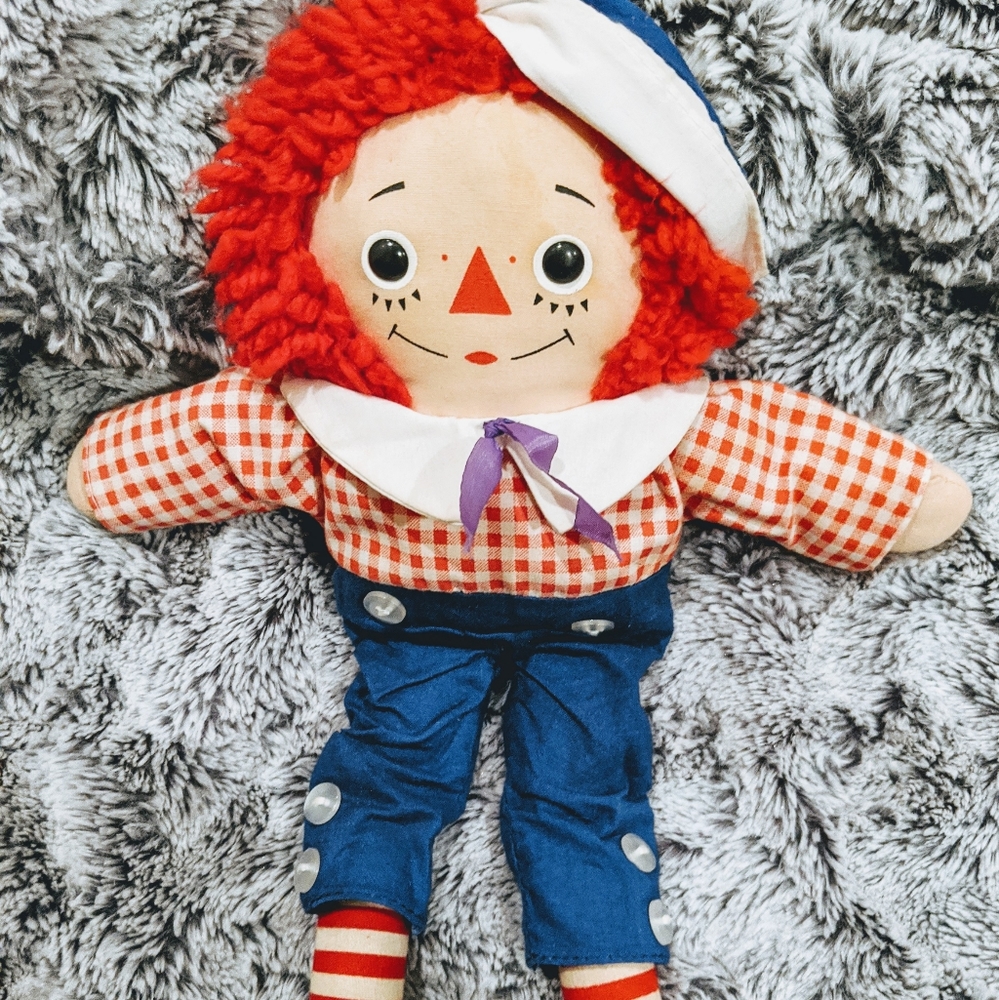 80s Raggedy Andy Vintage Doll Great Condition